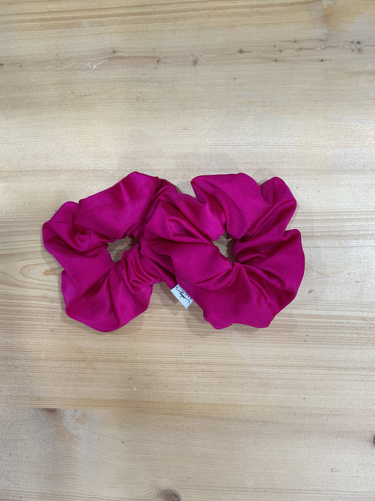 Fuchsia Lycra Scrunchie