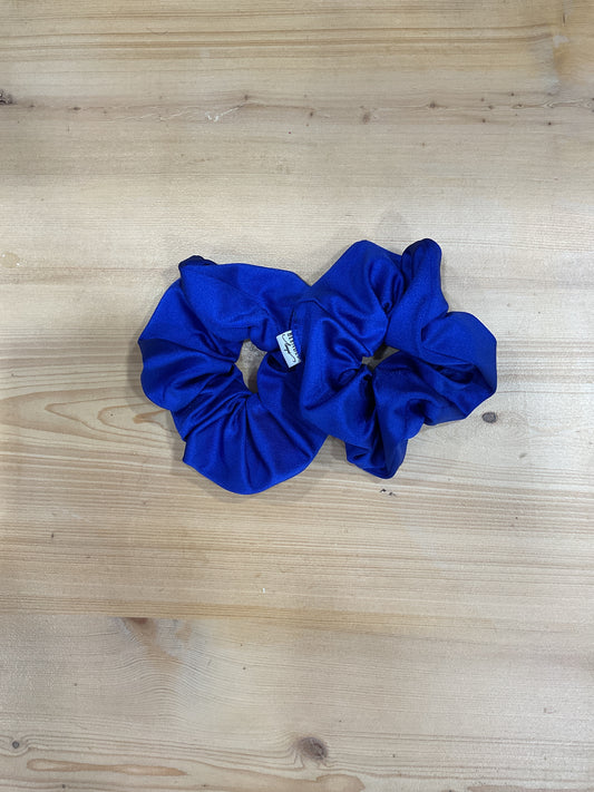 Blue Lycra Scrunchie