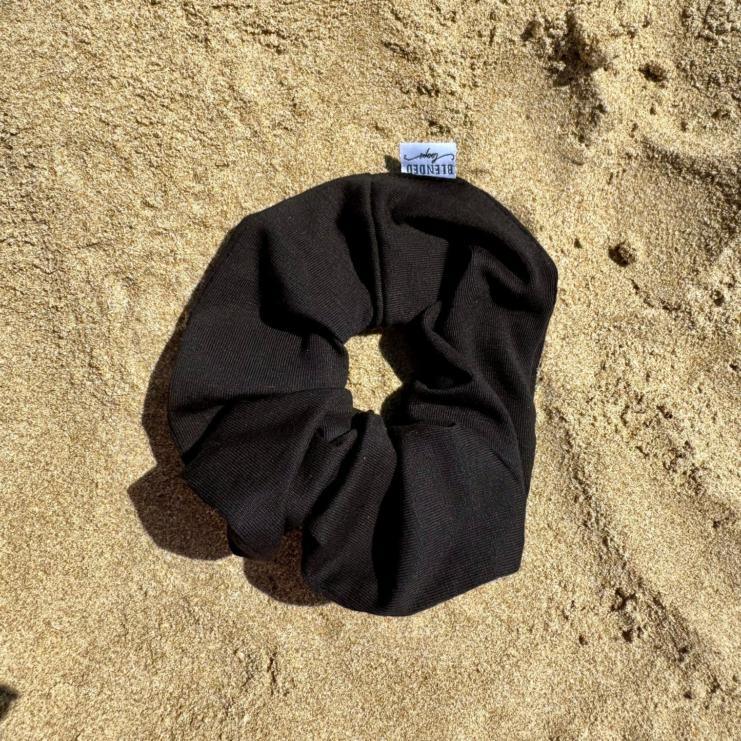 Black Jersey Scrunchie