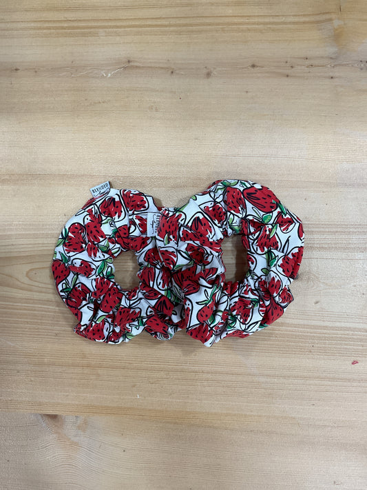 Strawberries Jersey Scrunchie