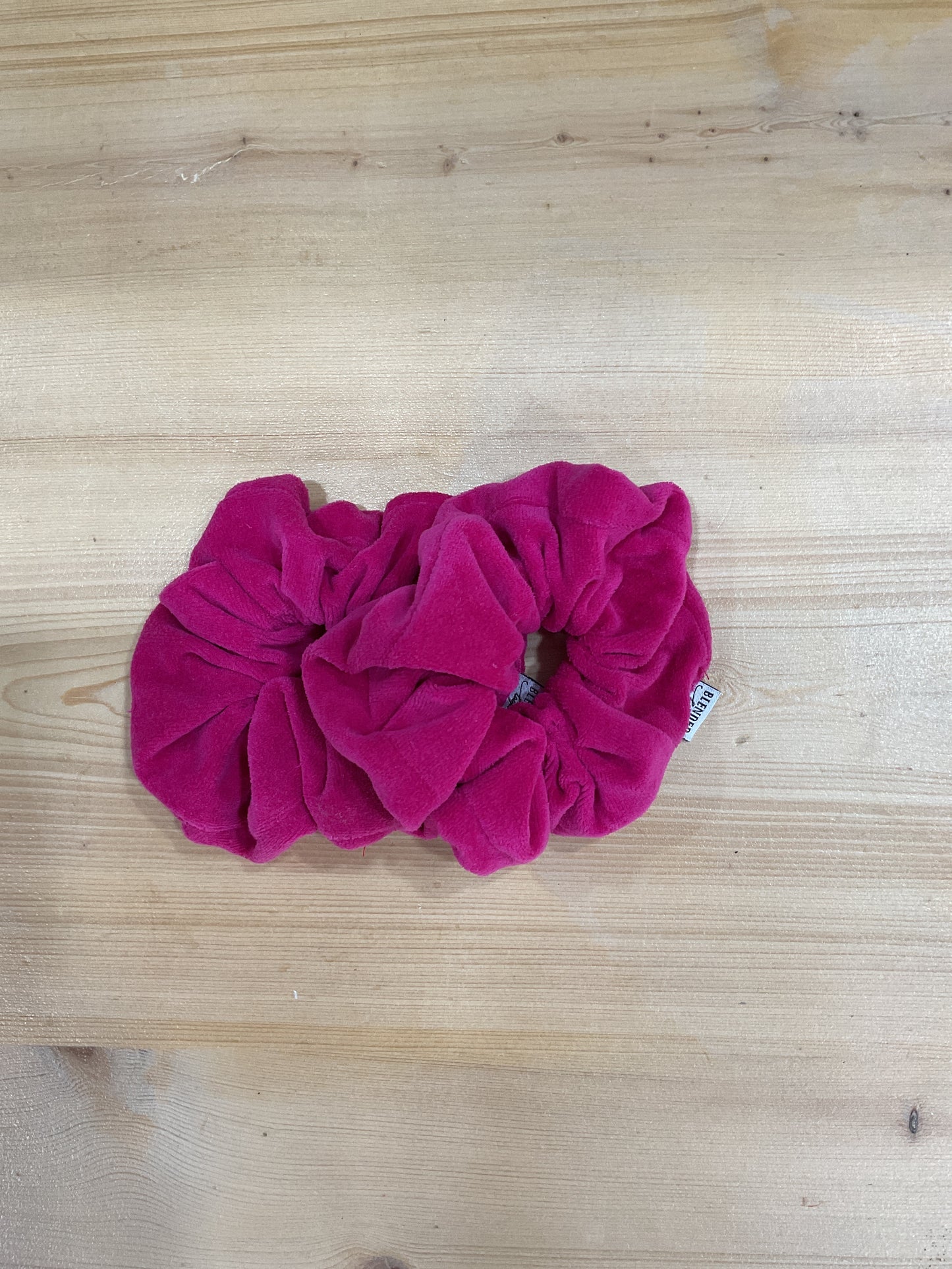 Fuchsia Velvet Scrunchie