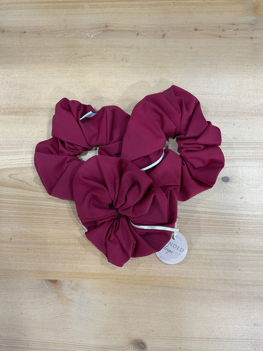 Cherry Mat Lycra Scrunchie