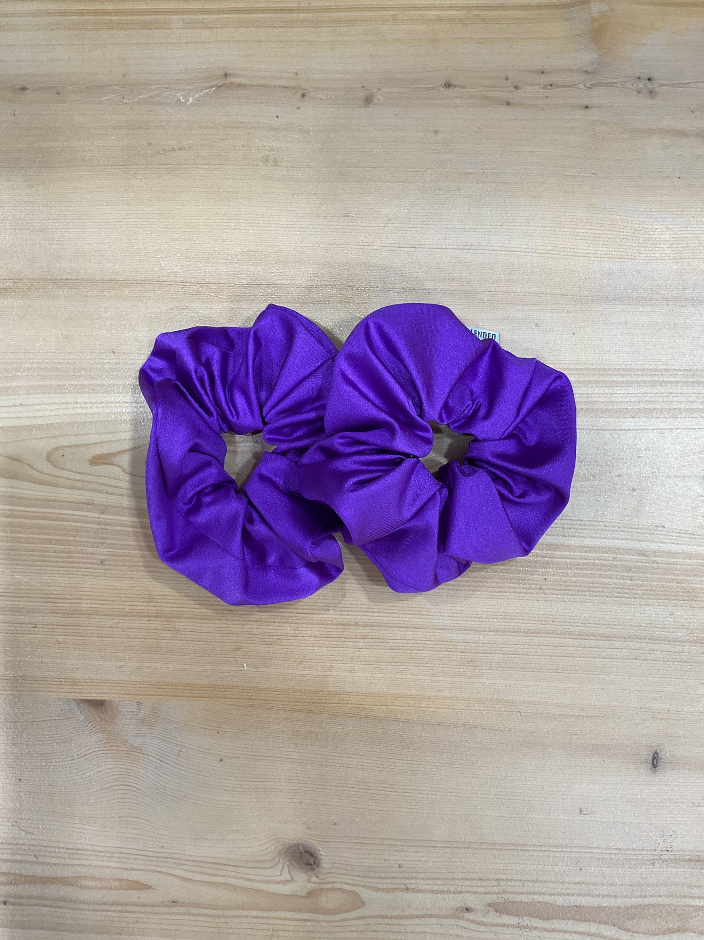 Purple Lycra Scrunchie