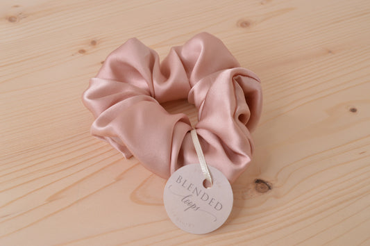 Blush Silk Scrunchie