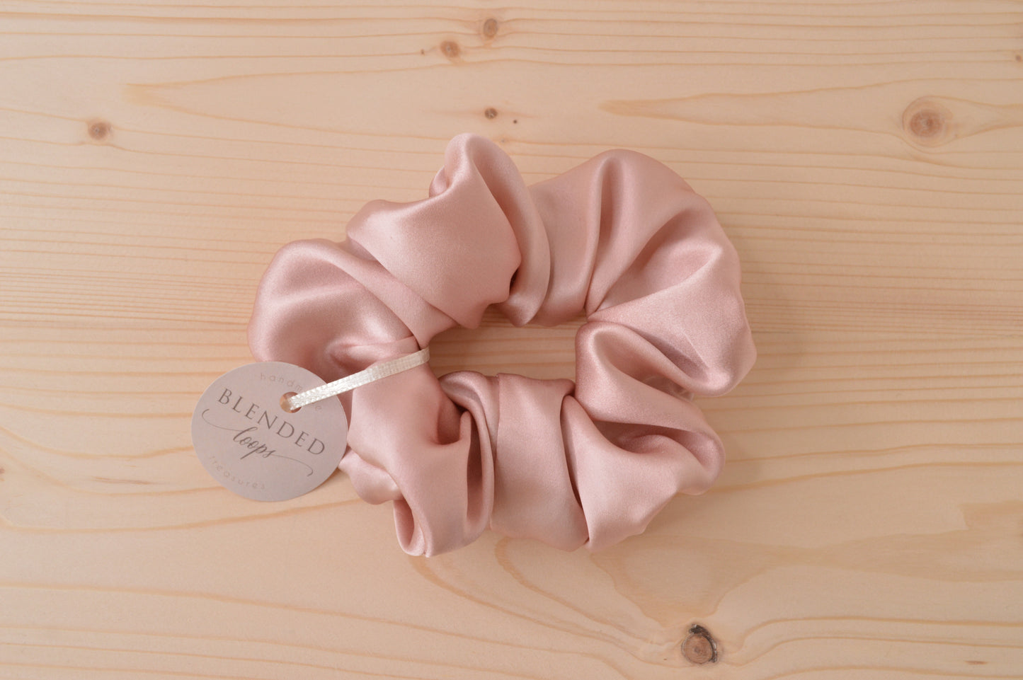 Blush Silk Scrunchie